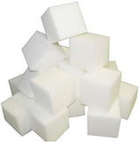 FoamRush 8" x 8" x 8" Pit Foam Blocks/Cubes for Skateboard Parks, Gymnastics Companies, and Trampoline Arenas, White - Pack of 10