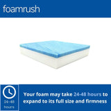 FoamRush 5" x 23" x 72" Cool Gel Memory Foam Bench Cushion Replacement Medium Firm (Upholstery Foam, Seat Replacement, Upholstery Sheet, Foam Rubber Padding, Couch, Sofa Cushion, Mattress)Made in USA