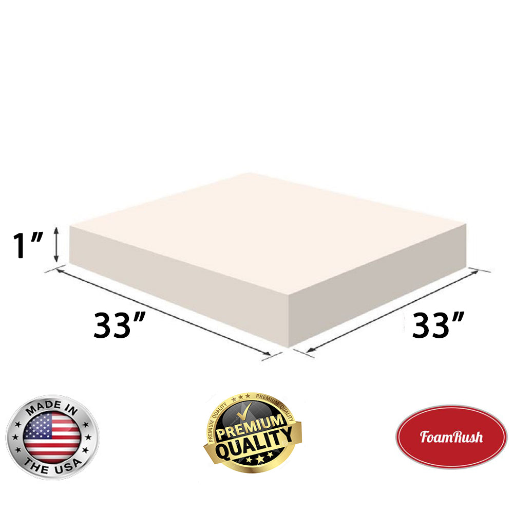 33 x 33 High Density Foam Square – FoamRush