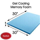 30" x 30" Gel Memory Foam Square