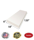 18" x 120" High Density Foam Rectangle (Bench)