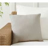 Sunbrella Cast Ash Indoor/Outdoor Pillow Cover with Pillow Insert Home Decorative Pillow Cover with Zipper