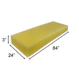 24" x 84" Dry Fast Reticulated Outdoor Foam Rectangle (Bench)