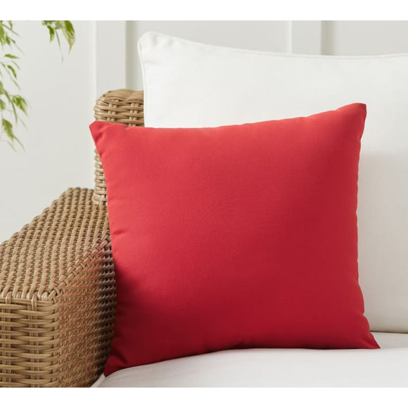 Sunbrella Jockey Red Indoor/Outdoor Pillow Cover with Pillow Insert Home Decorative Pillow Cover with Zipper