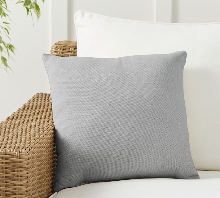 Sunbrella Canvas Granite Indoor/Outdoor Pillow Cover with Pillow Inser –  FoamRush