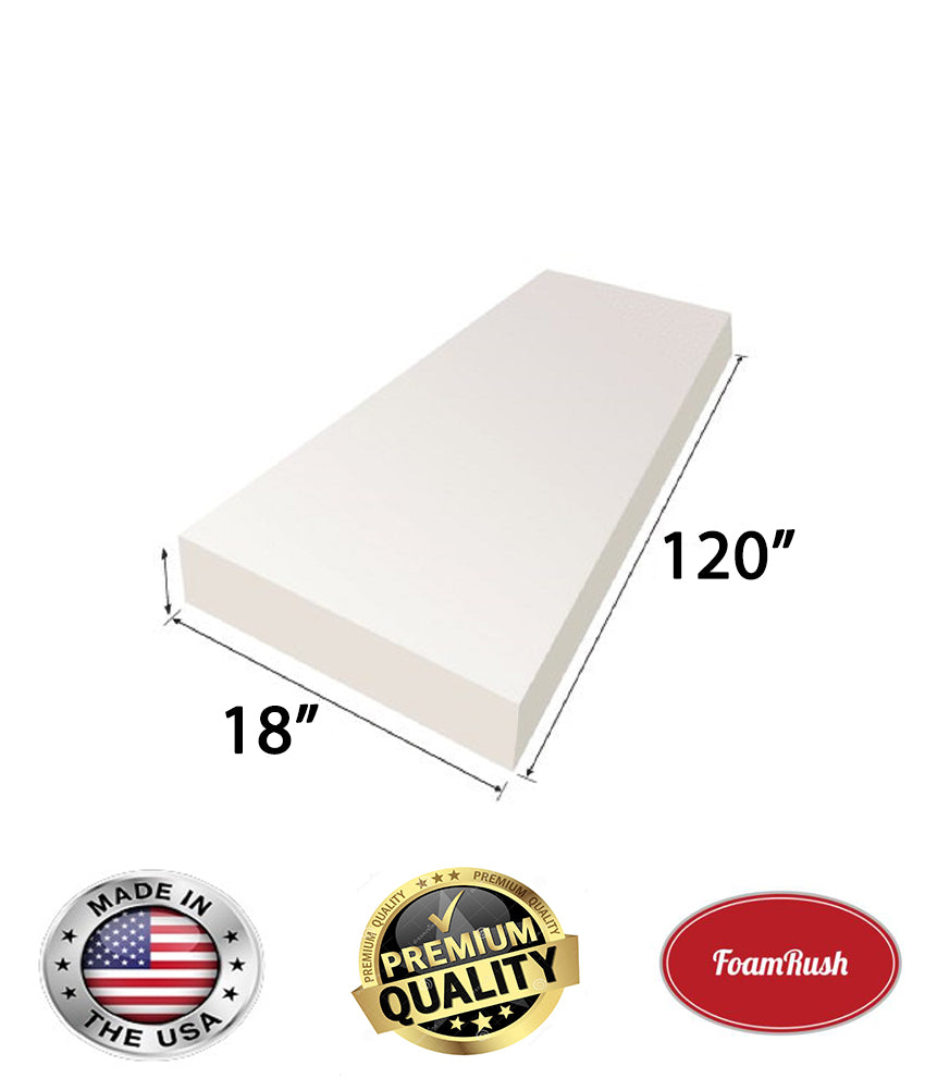 18 x 120 High Density Foam Rectangle (Bench) – FoamRush