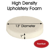 13" Diameter High Density Foam Round