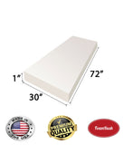 30" x 72" High Density Foam Rectangle (Bench)