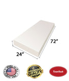 24" x 72" High Density Foam Rectangle (Bench)