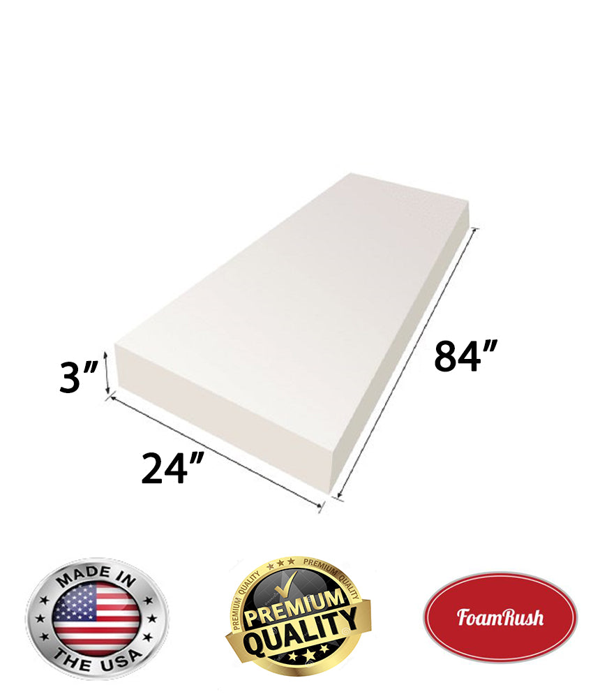 24 x 84 High Density Foam Rectangle (Bench) – FoamRush