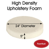 24" Diameter High Density Foam Round