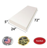 24" x 72" High Density Foam Rectangle (Bench)