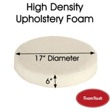 17" Diameter High Density Foam Round