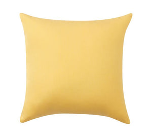 Sunbrella Canvas Buttercup Indoor/Outdoor Pillow Cover with Pillow Insert Home Decorative Yellow Pillow Cover with Zipper