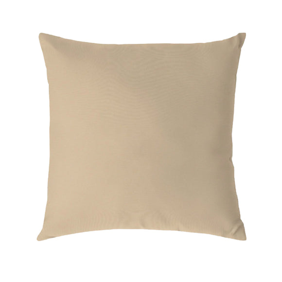 Sunbrella Canvas Antique Beige Indoor/Outdoor Pillow Cover with Pillow Insert Home Decorative Pillow Cover with Zipper