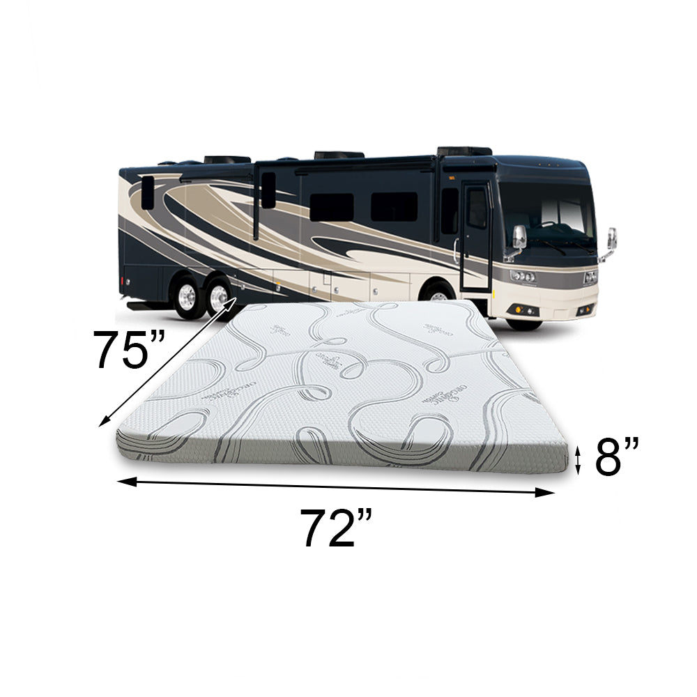 RV King Mattress King Gel Memory Foam Mattress FoamRush